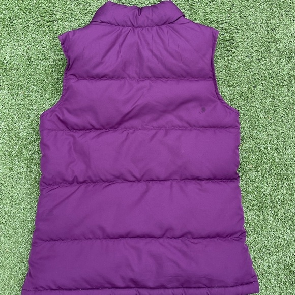 Lands' End Kids Girls Med 5-6 Quilted Puffer Vest Preowned small marking to back - Picture 2 of 5